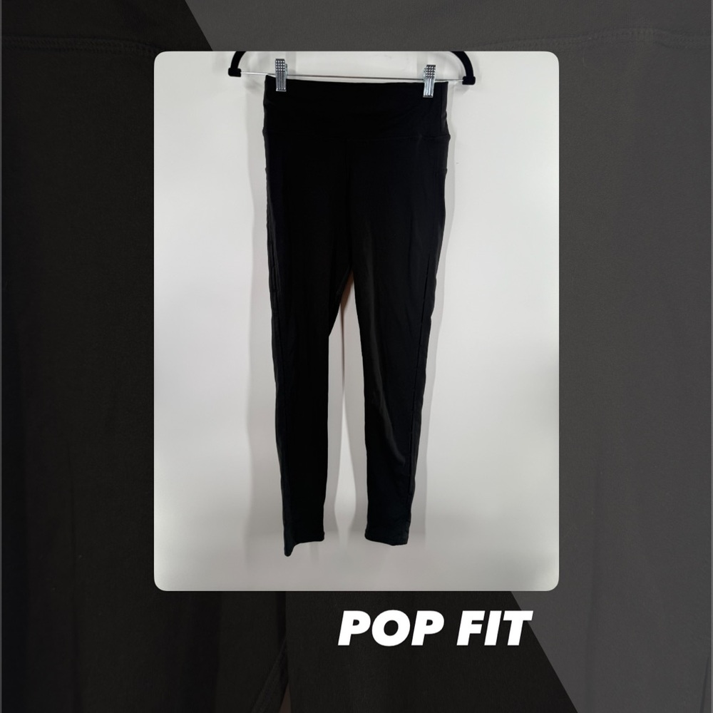 EUC POP Fit Black Side Cut Out Leggings